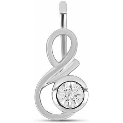 Nefertitis Přívěsek stříbrný s broušeným diamantem 017315 DIA NF55896 – Sleviste.cz