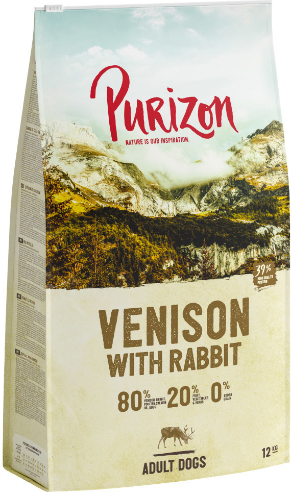 Purizon Adult zvěřina s králíkem bez obilovin 2 x 12 kg