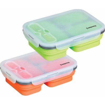 Klausberg obědový box 1100ml oranžová silikon – Sleviste.cz