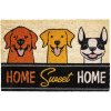 Rohožka FLOMA Ruco Happy Dogs Home Sweet Home Kokosová 40 x 60 x 1,5 cm