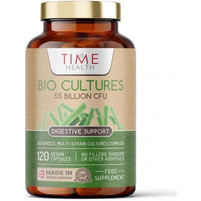 Time Health Biokultury podpora trávení 55 miliard CFU 120 kapslí – Hledejceny.cz