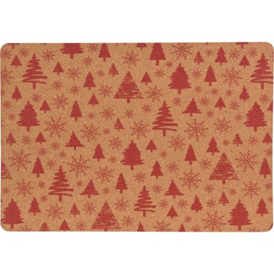 Home Styling Collection Korková podložka, vánoční vzor, ??40 x 30 cm barva hnědá