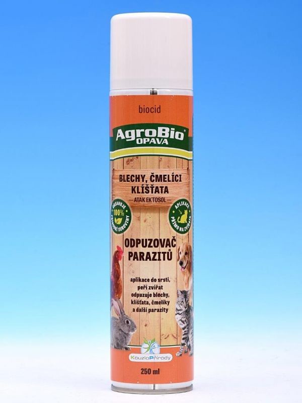 AgroBio Effect Odpuzovač parazitů blechy, klíšťata, čmelíci Ektosol 250 ml