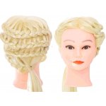 KIK KX6961 Cvičná hlava s přírodními vlasy 60-70 cm blond – Zboží Dáma