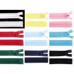 Spirálový zip skrytý šíře 3 mm délka 40 cm dederon - 265 zelená lahvová – Zboží Mobilmania