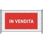 Jansen Display Standardní banner na plot 300 x 140 cm Na prodej italština Červené – Zbozi.Blesk.cz