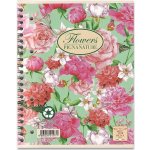 Pigna Nature Flowers kroužkový blok A4 linkovaný – Zboží Živě