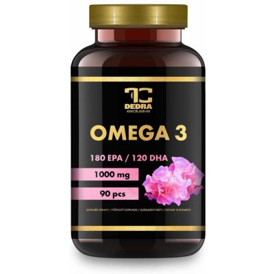 OMEGA 3, 1000 mg, 180 mg EPA, 120 mg DHA, Vitamin E 90 kapslí – Hledejceny.cz