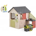 Smoby Domeček Přátel s květináčem u kuchyňky Friends Evo Playhouse Life s plnými dveřmi rozšiřitelný – Hledejceny.cz