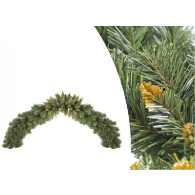 Vánoční dekorace girlanda zlatá 150 cm – Sleviste.cz