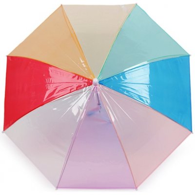 Dětský průhledný deštník duha bílá – Zboží Dáma