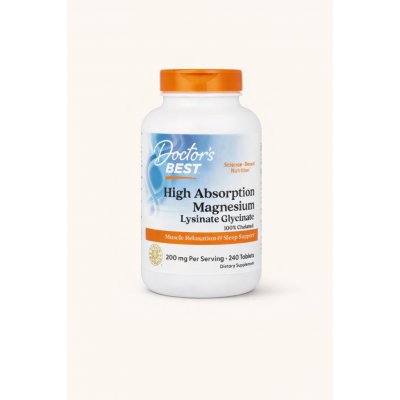 Doctor´s Best Magnesium 100% chelated 240 tablet – Hledejceny.cz