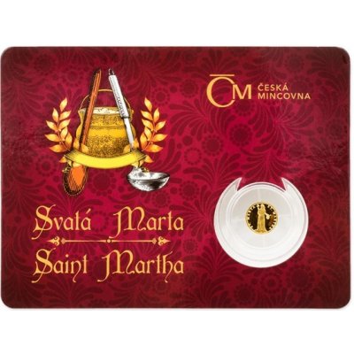 Česká mincovna zlatá mince Patroni Svatá Marta 0,5 g – Hledejceny.cz