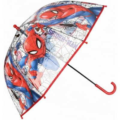 SunCity dětský průhledný deštník Spiderman – Zboží Mobilmania