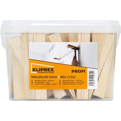 Leoš Vašek Klínky dřevěné SM 60ks/150x25x25-1mm – Hledejceny.cz