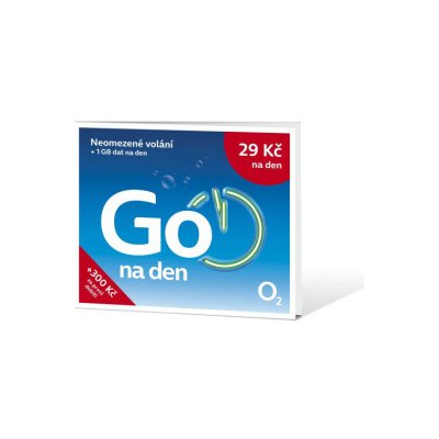 O2 Předplacená karta Go na den, SMALLPGO.100DV51 – Hledejceny.cz