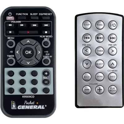 Dálkový ovladač General AUNA KR-500, 10031477 – Zboží Živě