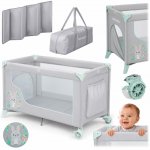 Ricokids Cestovní postýlka 125 x 65 x 78 cm RK-240 šedá – Sleviste.cz