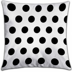 Buď v obraze polštář Polka Dots ANO XL 45x45