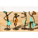 Hammershus Fairtrade Kovová soška tanečnice z Burkiny Faso, 17 cm – Hledejceny.cz