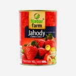 NaturFarm Kompot jahodový ve sladkém nálevu 400 g – Zboží Dáma