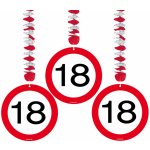 Folat Závěsné spirály číslo 18 dopravní značky 3 ks – Hledejceny.cz