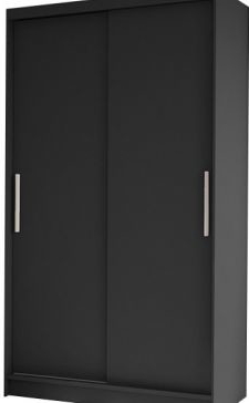Kapol Costa II 100 cm s posuvnými dveřmi bez zrcadla Matná černá