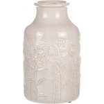 Váza keramická luční kvítí, béžová, pr. 19 cm x 31 cm – Hledejceny.cz