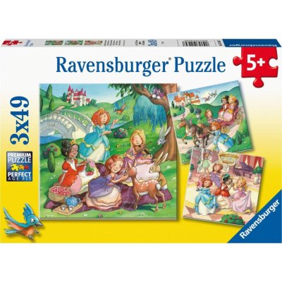 RAVENSBURGER Malé princezny 3x49 dílků – Zbozi.Blesk.cz