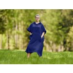 Nelly Mušelínové pončo dámské Tmavě modrá – Zboží Dáma