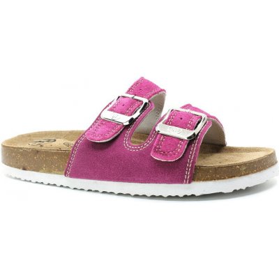 Best Feet Korkové pantofle Best Feel fuxia BY-213-10-99 – Zboží Dáma