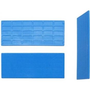 Podložka vymezovací plastová rozměr 41 x 100 mm tloušťka 2 mm, stavební, montážní barva modrá