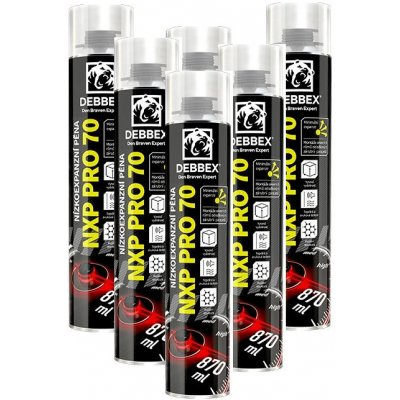 Den Braven Nízkoexpanzní pěna NXP PRO 70 pistolová 870 ml 12 ks – Zboží Mobilmania