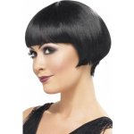 paruka 20-tá léta krátce střížená černá bob – Zboží Mobilmania