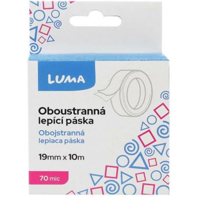 LUMA Lepící páska oboustranná 19 mm x 10 m – Zboží Mobilmania