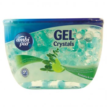 Ambi Pur gel Crystals Eucalypt plus limetka osvěžovač vzduchu 150 g