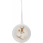 Clayre & Eef Skleněná ozdoba s jelenem 10*2*11 cm – Hledejceny.cz
