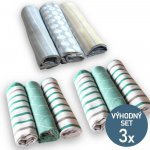 Etex Sada utěrek z egyptské bavlny U02 Jarní harmonie 50 x 70 cm 9 ks – Zboží Dáma