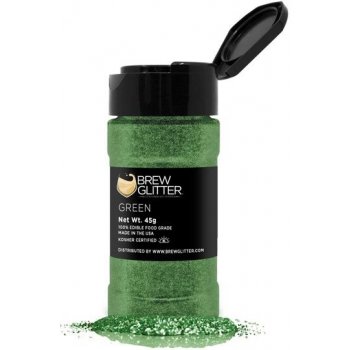 Brew Glitter Jedlé třpytky do nápojů zelená Green 45 g