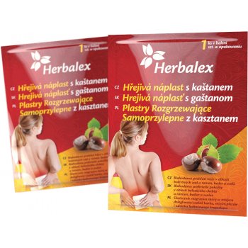 Herbalex Hřejivá náplast s kaštanem 4 ks