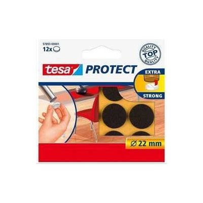 tesa® Protect Plstěné samolepicí podložky Barva: hnědá, Rozměr: 100 mm : 80 mm, Doplňující informace: obdélník, k nastříhání – Zbozi.Blesk.cz