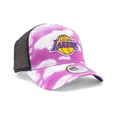 New Era 9FORTY A-Frame Trucker NBA Cloud All Over Print Trucker Los Angeles Lakers Purple