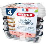 Pyrex Dóza skleněná 4 ks 4 x 1,5 l – Hledejceny.cz