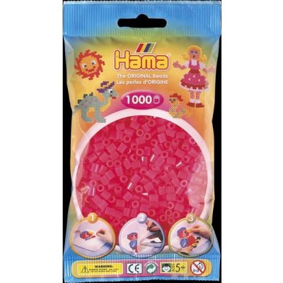 Zažehlovací korálky Midi - neonové - růžové - 1000 ks - H207-32 – Zboží Mobilmania