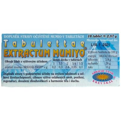 Dr.Drozen Mumiyo tabulettae extractum 2,87 g 10 tablet – Zbozi.Blesk.cz
