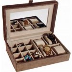 H&S collection šperkovnice 8719987971464 hnědá – Zboží Mobilmania