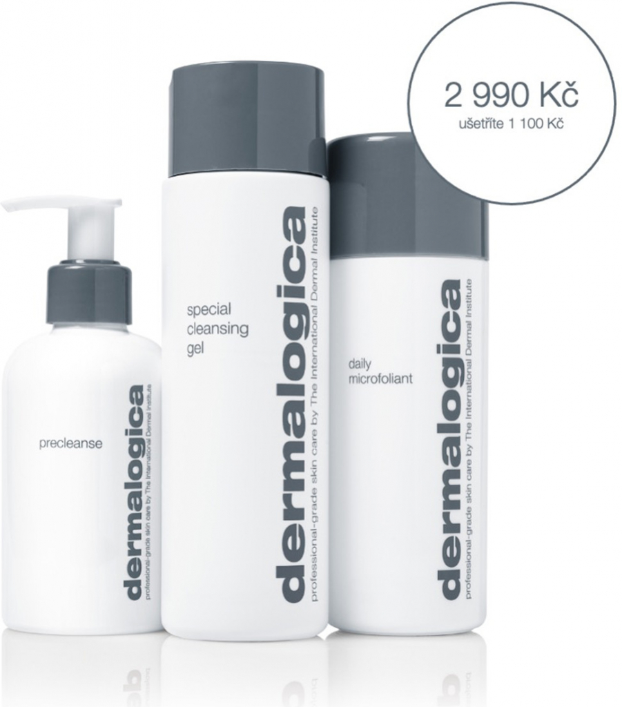 Dermalogica Back To Basic PreCleanse 150 ml + Daily Microfoliant 74 g + Special Cleansing Gel 250 ml dárková sada