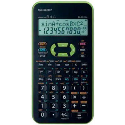 Sharp kalkulačka, 2-řádkový 11-místný disp., zelená – Hledejceny.cz