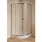 BASIC sprchový kout čtvrtkruh 80x80, sklo chinchila, chrom SIKOMUS80CRCH – Zboží Dáma
