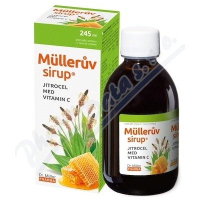 Muller Müllerův sirup s jitrocelem medem a vit.C 245 ml – Hledejceny.cz